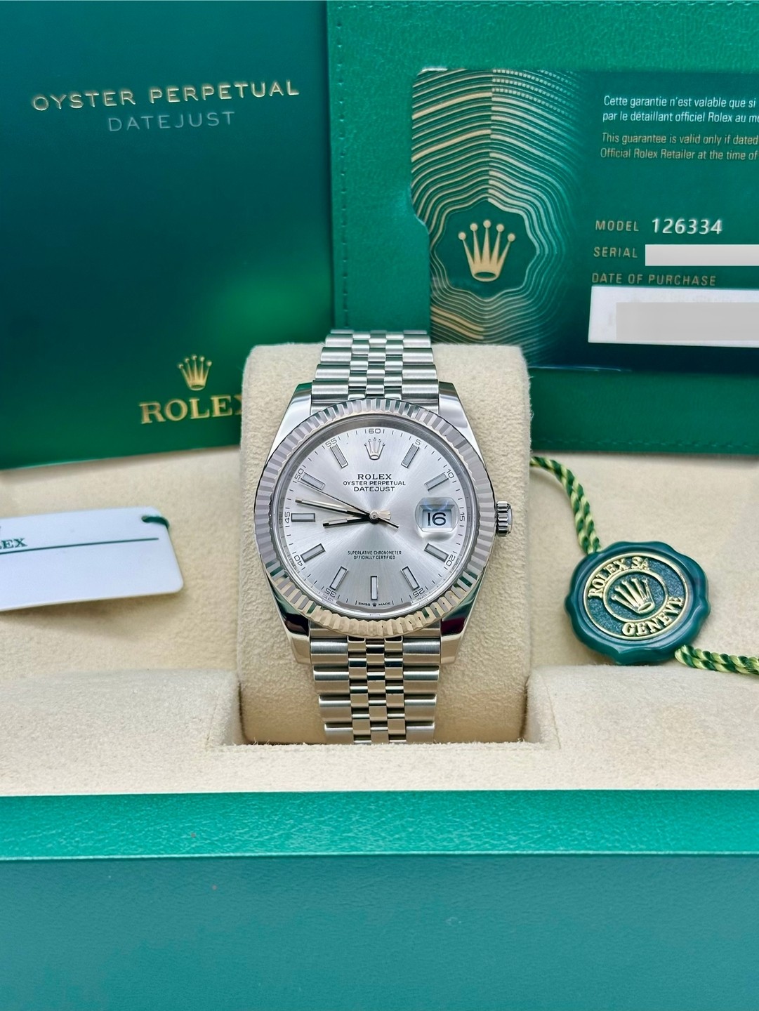 Rolex 126334 Silver 41mm