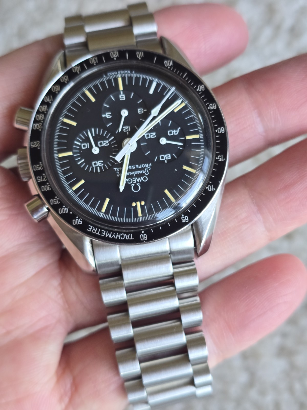 Omega Speedmaster 145.022 145022 42mm Stainless Steel Patina Very Good Condition
