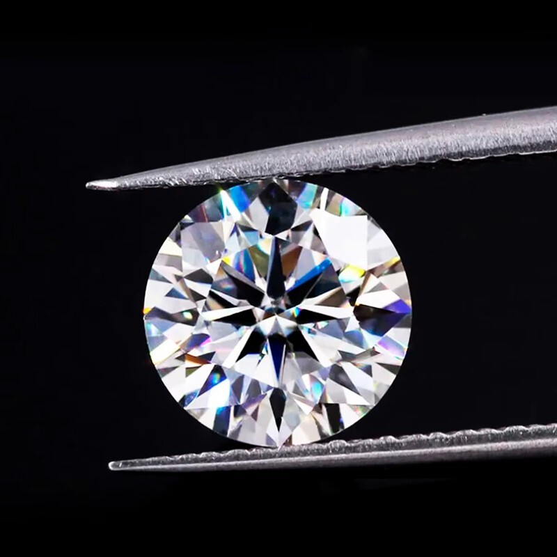 0.1-5ct D Color VVS1 Round Cut Loose Moissanite Real Gem Diamond Stone W/ GRA