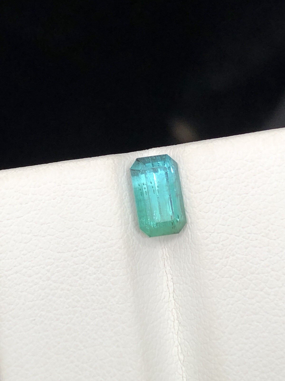 1.35 Ct Natural Blue Green Tourmaline | Emerald Cut Loose Gemstone
