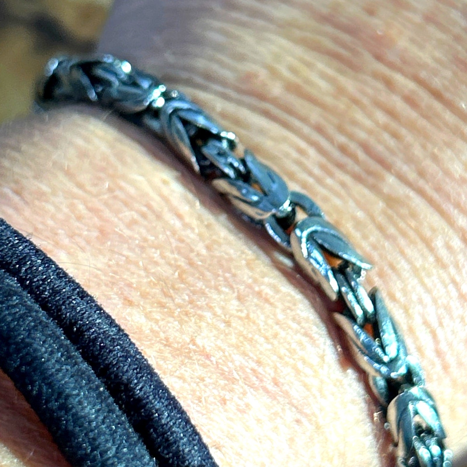 Byzantine Dragon 7.5″ Bali Bracelet Silver Tone Stainless Steel high end look