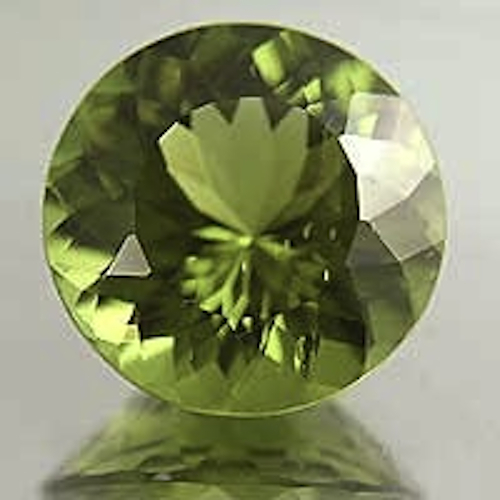 MasterpIece Collection: Round Faceted Natural Apple Green Peridot (2-7mm)