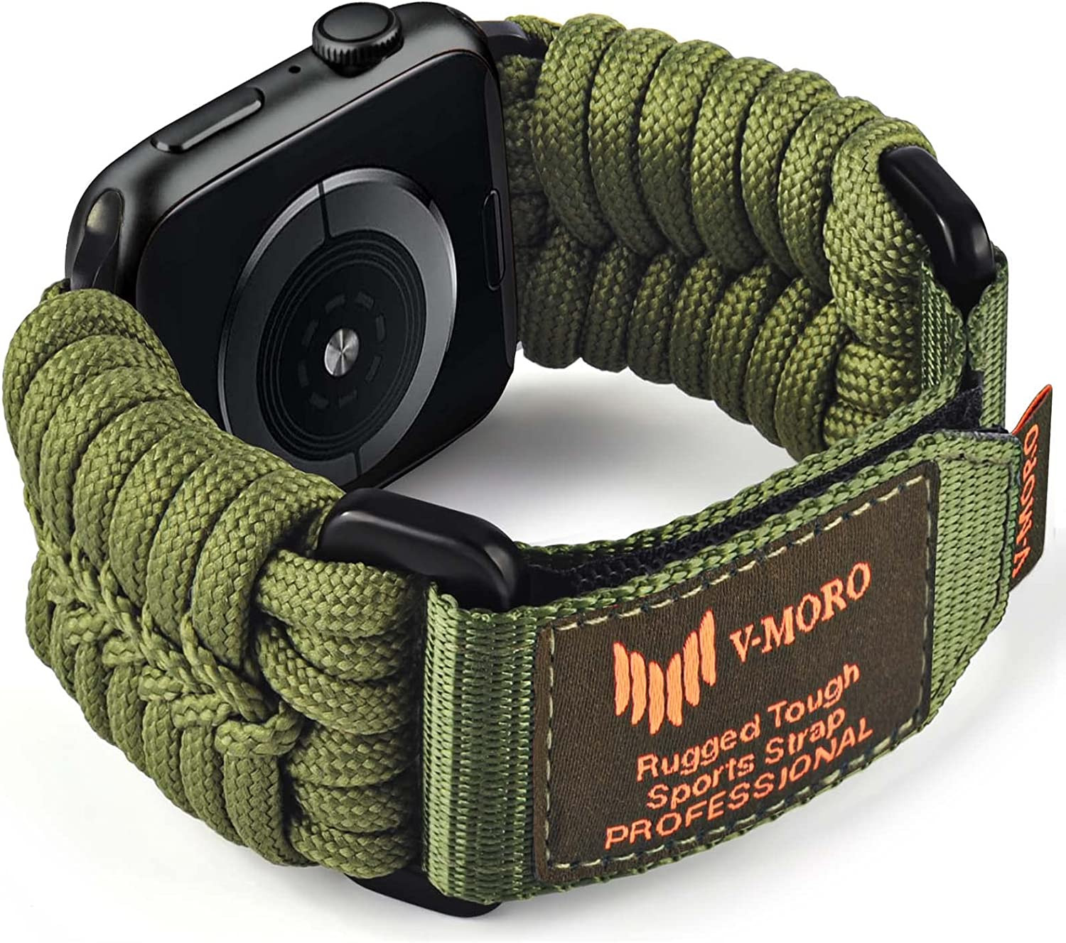 Apple Watch Band Rugged Military Paracord Nylon Iwatch Ultra 8 7 6 SE 5 4 3 2 1