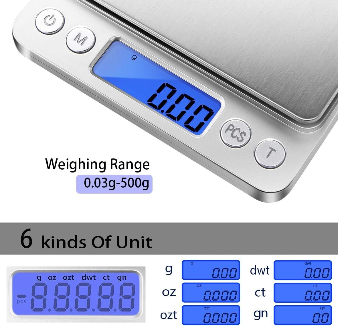 Mini Digital Scale with 0.01g Accuracy – Perfect for Herbs, Gold, and Food Items