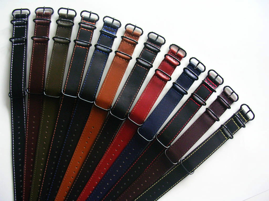 NATO UTC Shell Oil leather watch band G10 Military RAF strap NATO Intl IW SUISSE