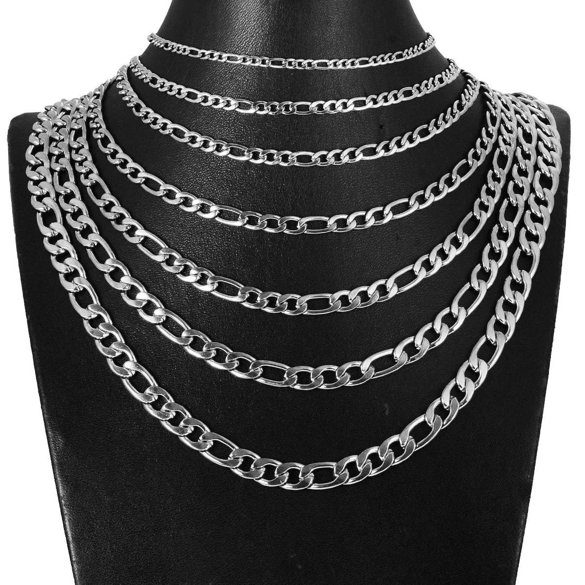 Men’s 925 Sterling Silver Necklace 2-12MM 40-75cm Classic Face Chain Jewelry NEW