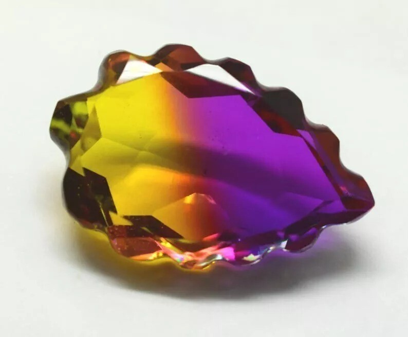 Ametrine Pear Cut Carving 90-92 Ct Bi-Colour Making Pendant Loose Gemstone