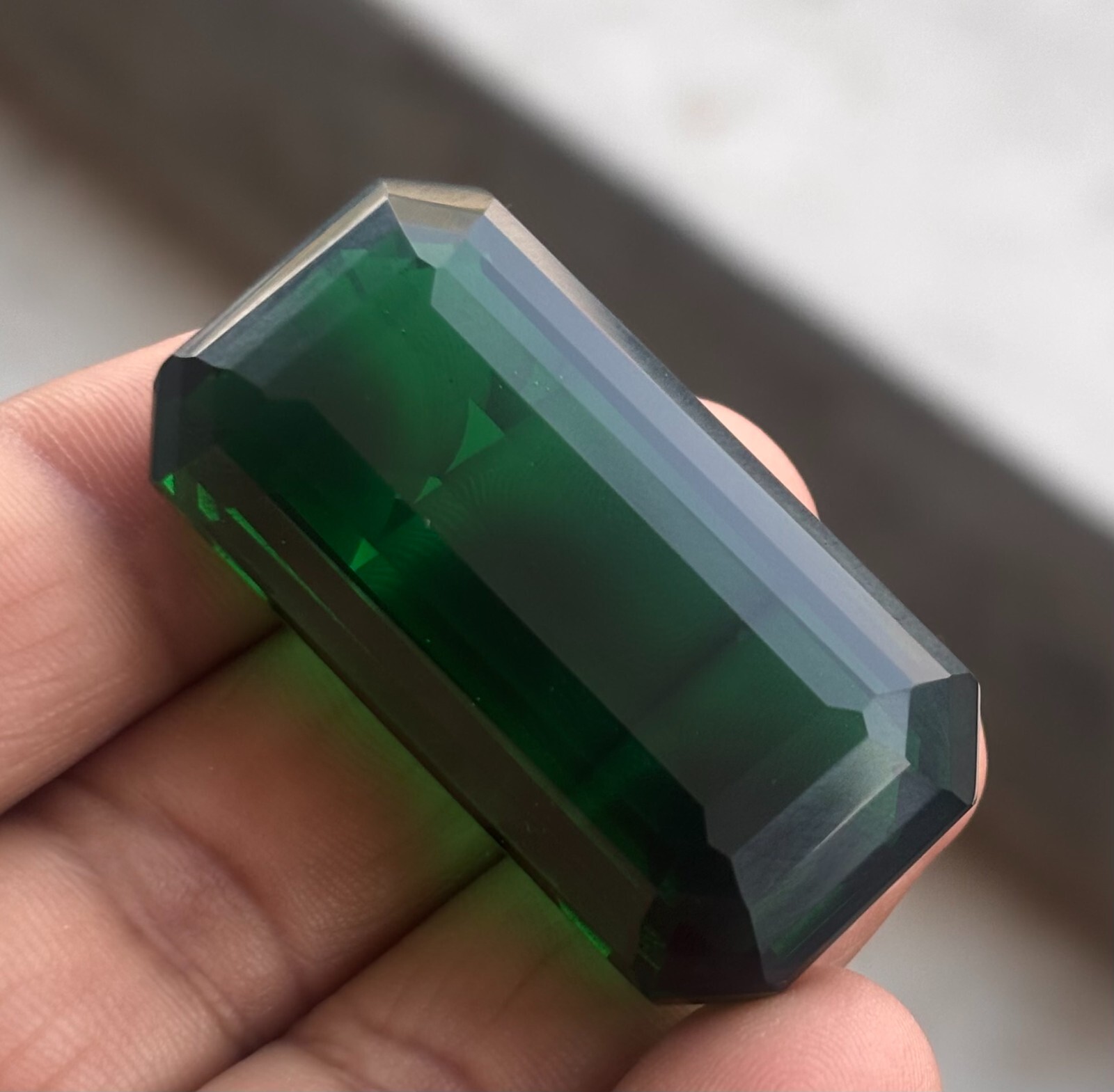 Natural 150 Cts Colombian Rich Green Emerald Shape Loose Certified Gemstone