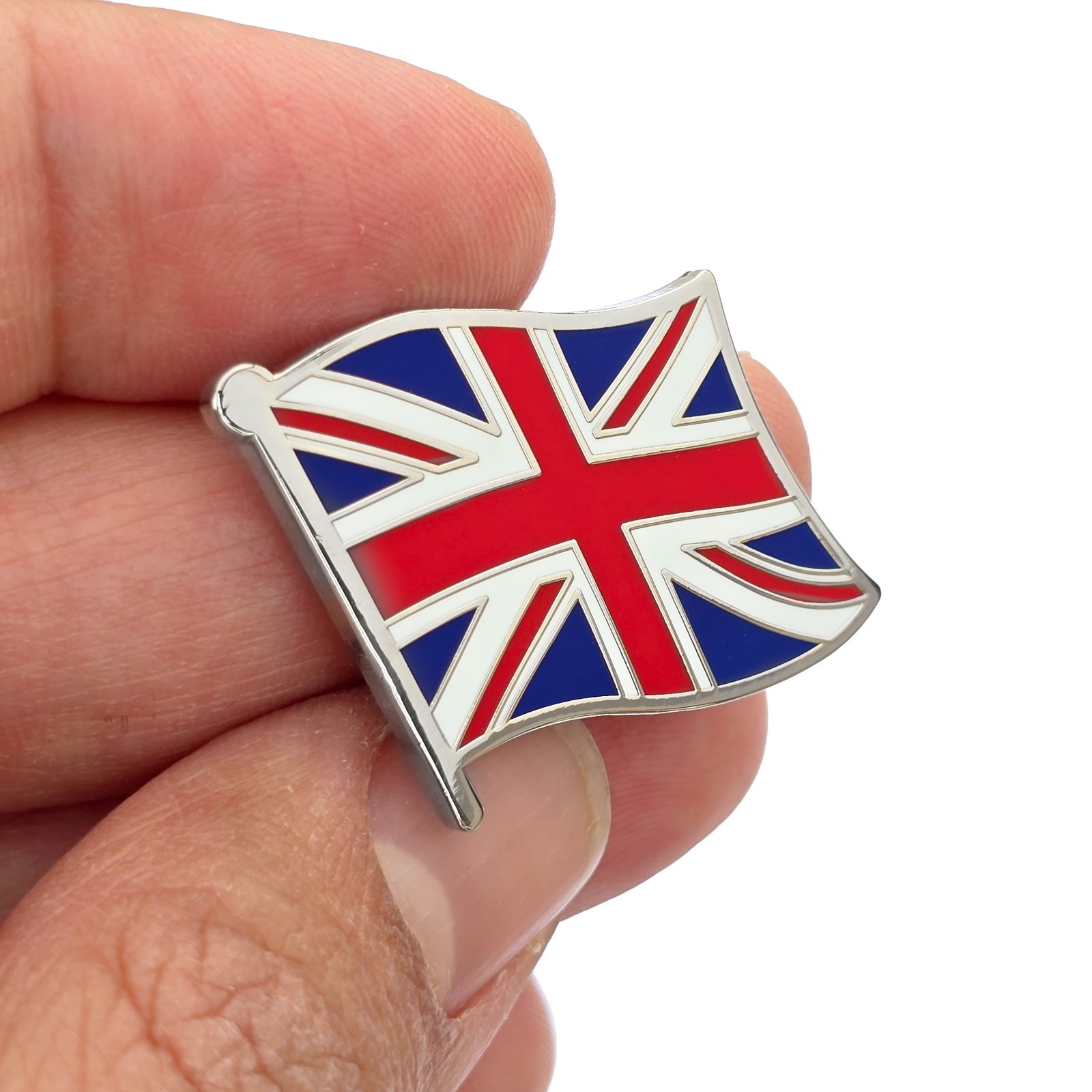 UK British Union Jack United Kingdom Enamel Lapel Pin with Magnetic Backing