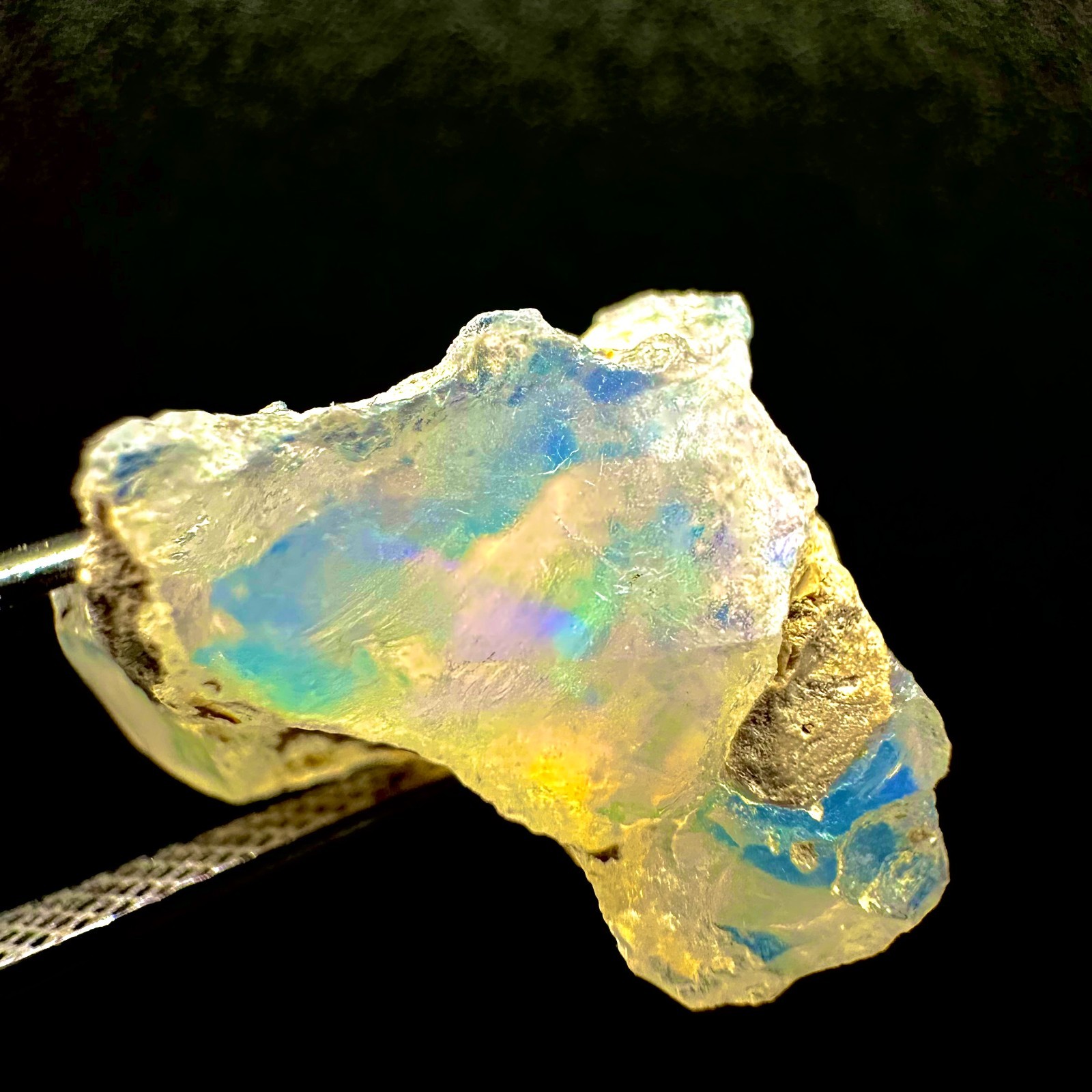 9 CT Natural Ethiopian Opal Rough, Crystal Raw Welo Fire Opal Rough Gemstone