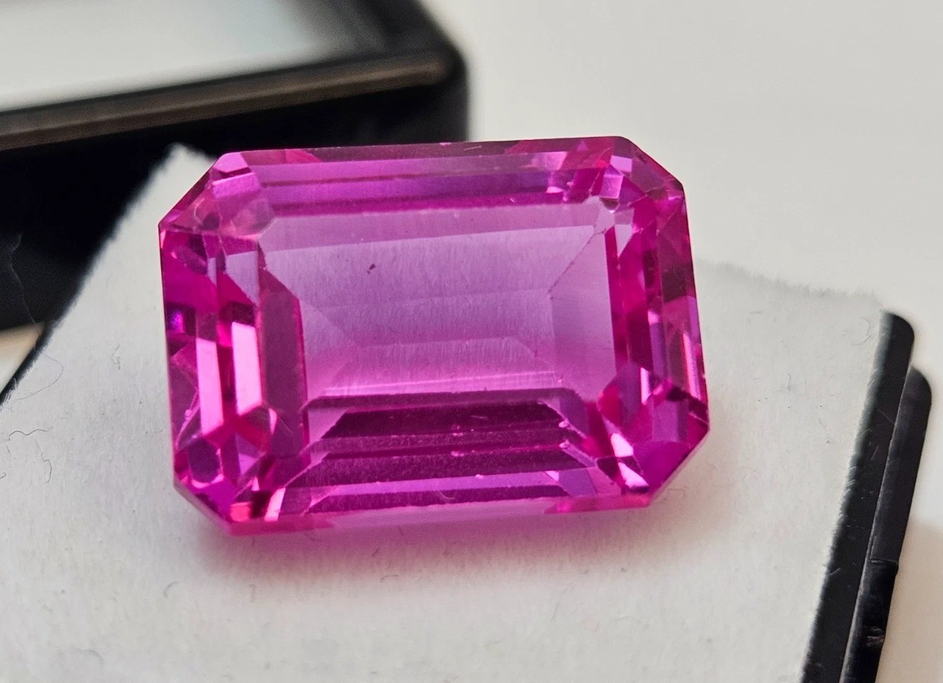 Awesome Pink Sapphire Emerald Cut 15-17 Ct Natural Loose Gemstone EGL Certified