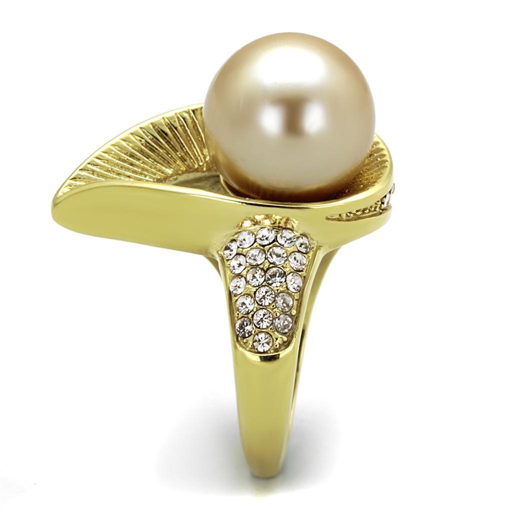 Gold Womens Ring Anillo Para Mujer y Ninos Unisex Kids 316L Stainless Steel Ring