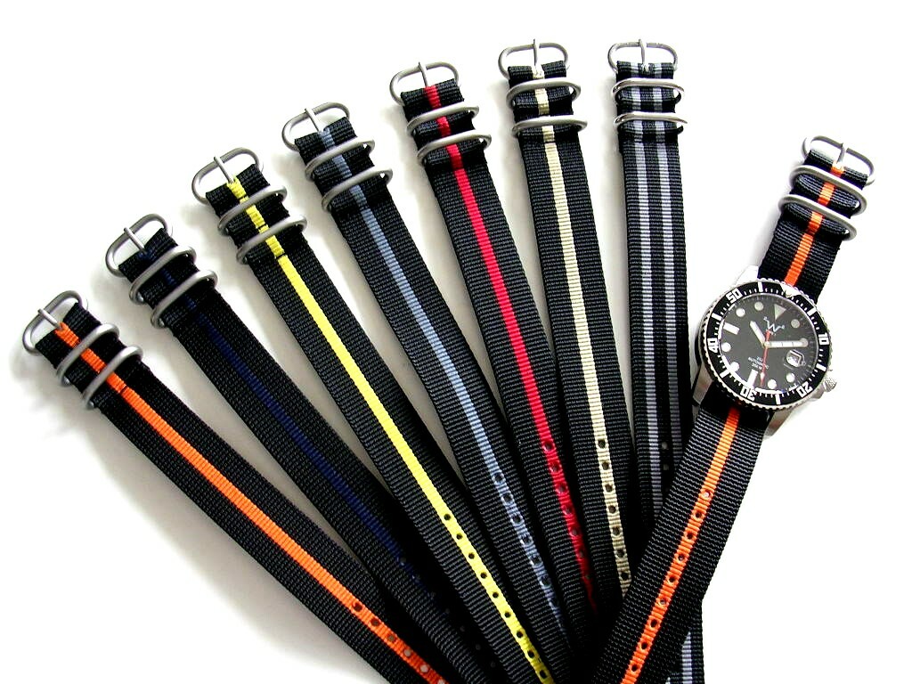 1pc NATO ® watch band strap Heavy Premium Nylon G10 Military UTC Pilot IW SUISSE