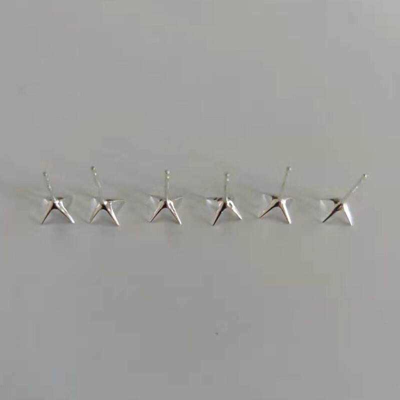 925 Sterling Silver Earring Post Setting w/ Back Fit 2mm 3mm 4mm 5mm 6mm 7mm 8mm