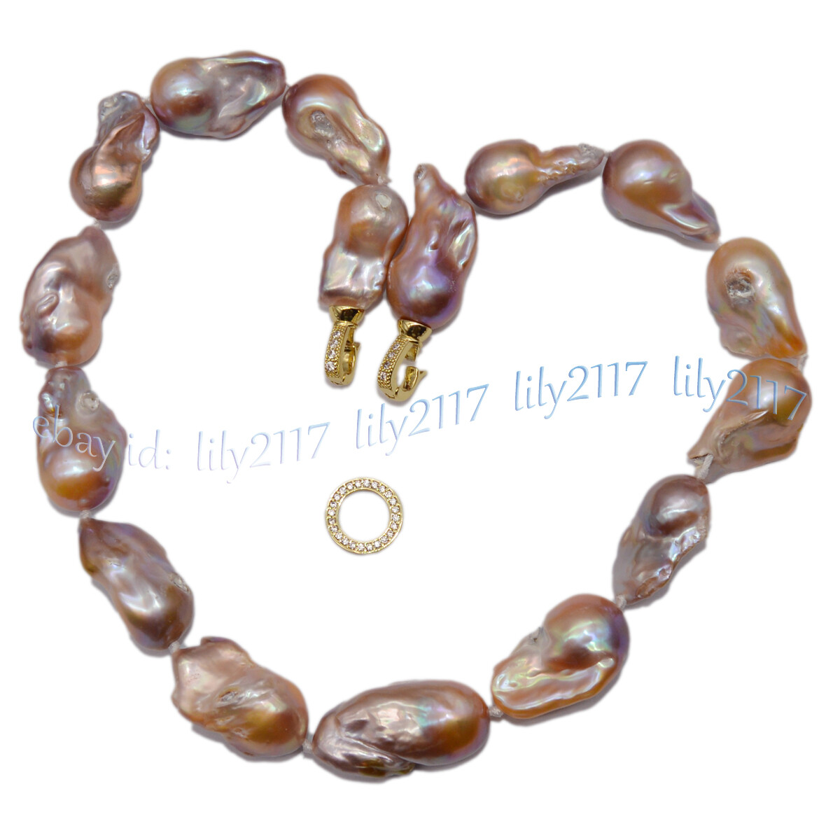 Huge Natural South Sea Pink Purple Baroque Reborn Keshi Pearl Necklace 14-36inch