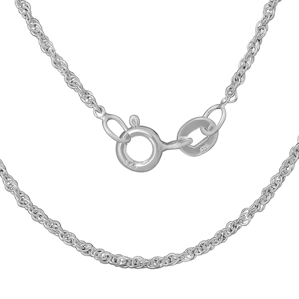 18 inch Rope Chain 925 Sterling Silver Jewelry DGC1046