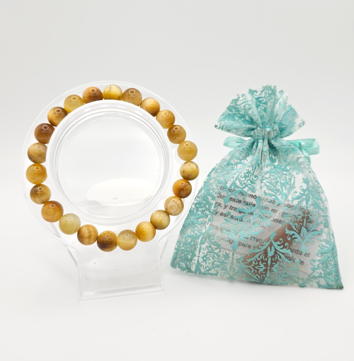 Pulsera Cuarzo Citrino – Citrine Quartz Bracelet Proteccion contra mal de ojo