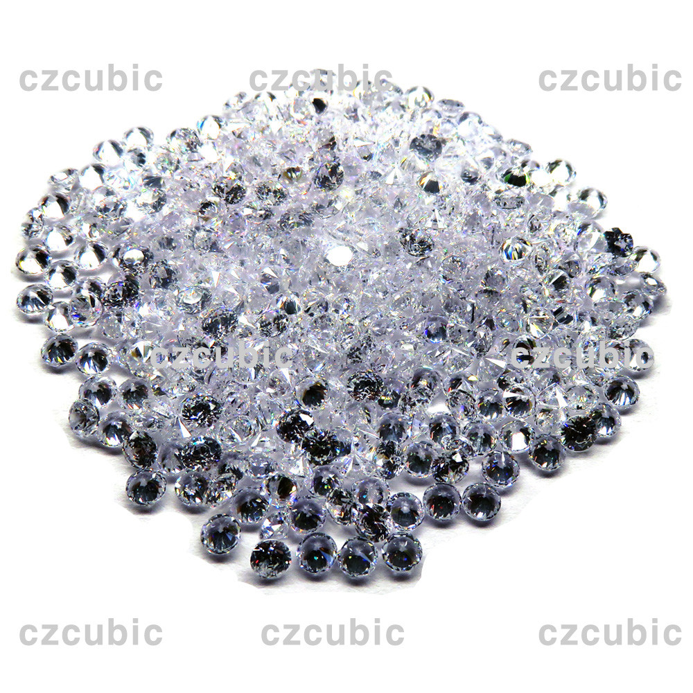 1000 PCS ROUND CUBIC ZIRCONIA/CZ STONES 5A QUALITY 0.70 – 3.00 MM SHIP IN US NO1