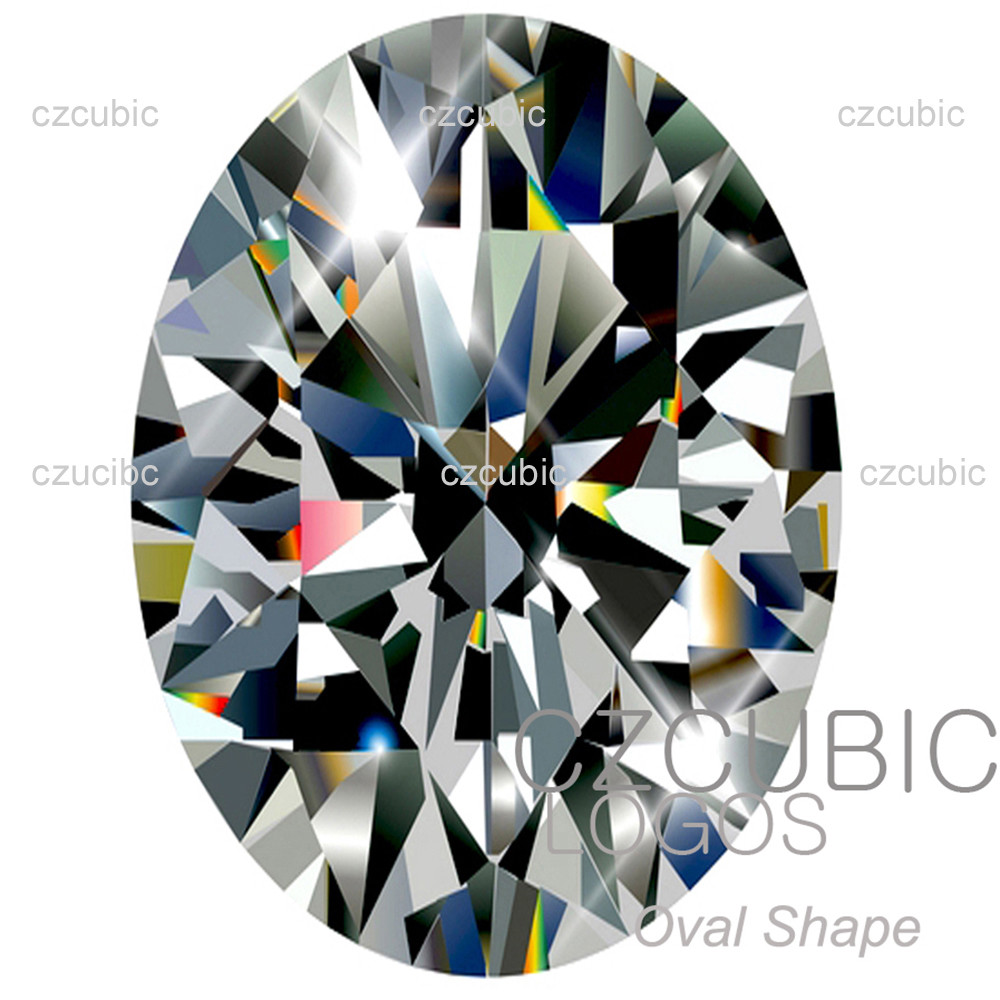 CUBIC ZIRCONIA SUPER QUALITY OVAL SHAPE EXCELLENT PREMIUM CLEAR CZ U.S SHIPPER