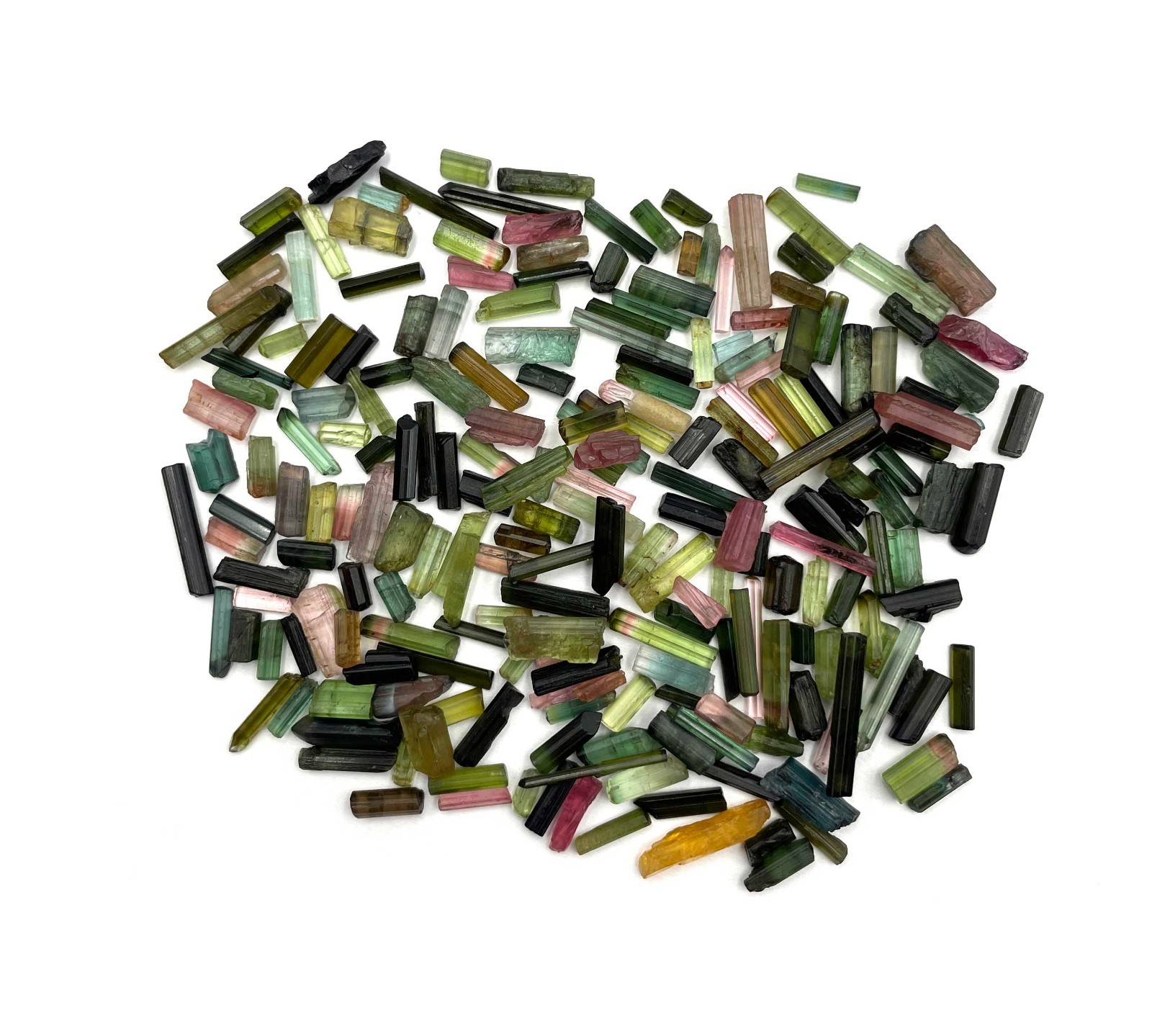 Natural Multi Tourmaline Pencil Rough Loose Gemstone Lot 100 CT