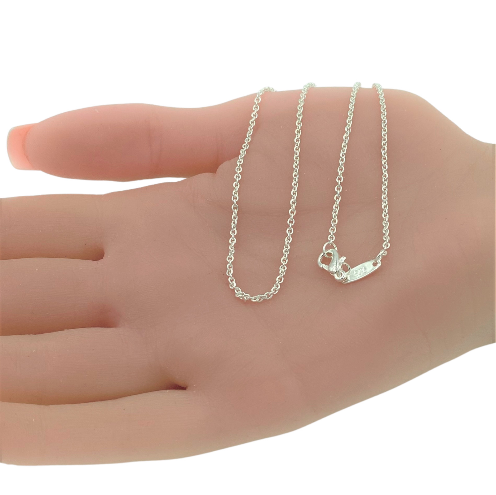 Italian 1mm Fine Link Extra Long 30 Inch Chain Necklace Sterling Silver