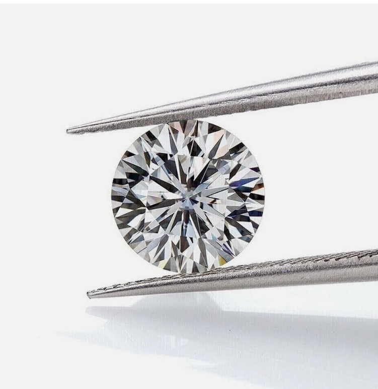 Certified 1 Pc Loose CVD Diamond Round Lab Grown D Color 1 x 1 mm IF Clarity