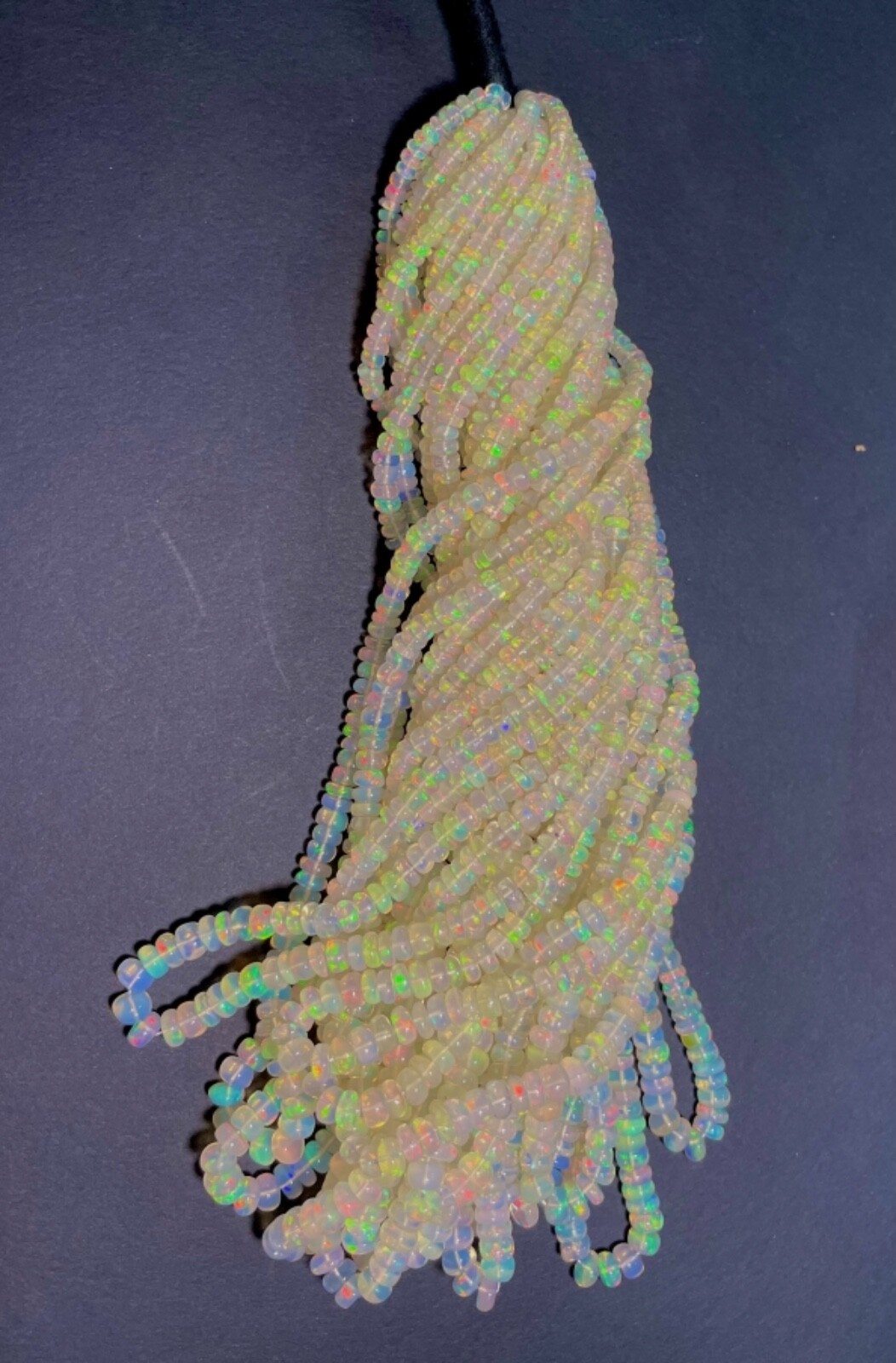 Natural Multi Fire Ethiopian Opal Gemstone Brads Strand 40 CM/ 16 Inch