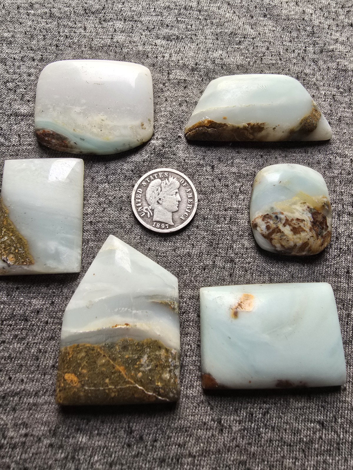 BC Ocean Picture Stone Cabochon