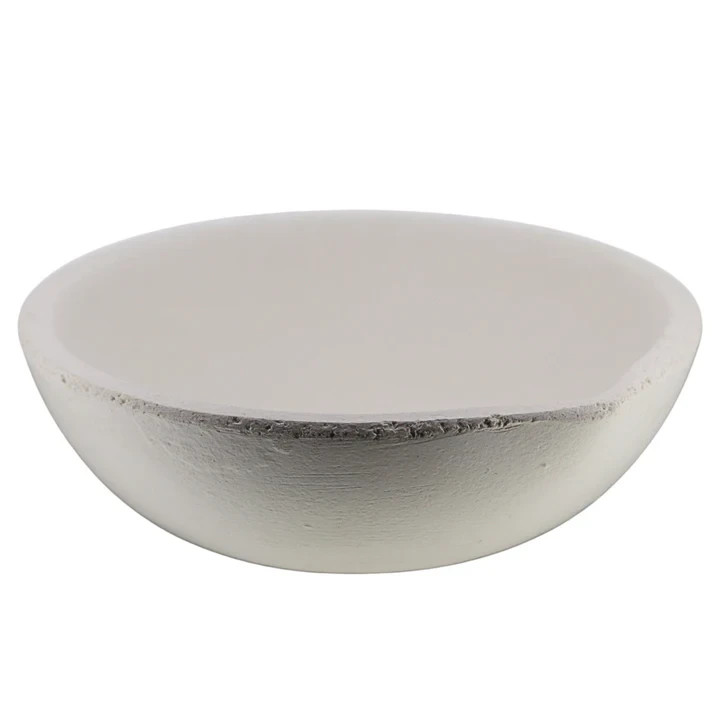 2400 Gram Ceramic Alumina Crucible Dish Cup Melting Casting Refining Gold Silver