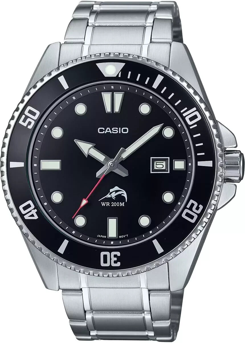 Casio MDV106DD-1A1, Men’s Analog Watch, Stainless Bracelet, Date, 200 Meter WR