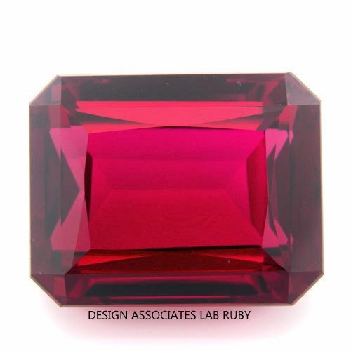 14X10 MM EMERALD CUT MAN MADE RUBY AAA GRADE