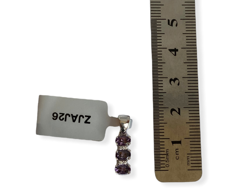 Luc Yen Spinel White Zircon 9K White Gold Pendant 0.87Cts