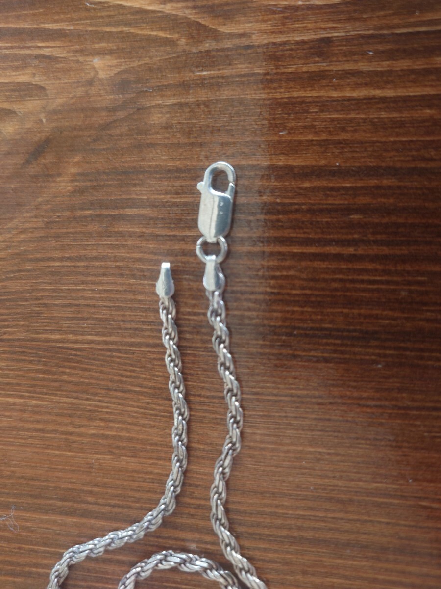 Silver necklace 925 Italy 20 inches 50cm 4mm Italy Italian jewelry chain