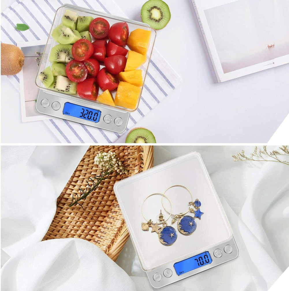 Digital Scale 2000g x 0.1g Jewelry Gold Silver Coin Gram Pocket Size Herb Grain