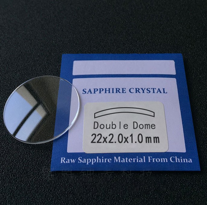 0.8-3.0mm Thick Sapphire Double Dome Watch Crystal Glass 16-45mm High quality
