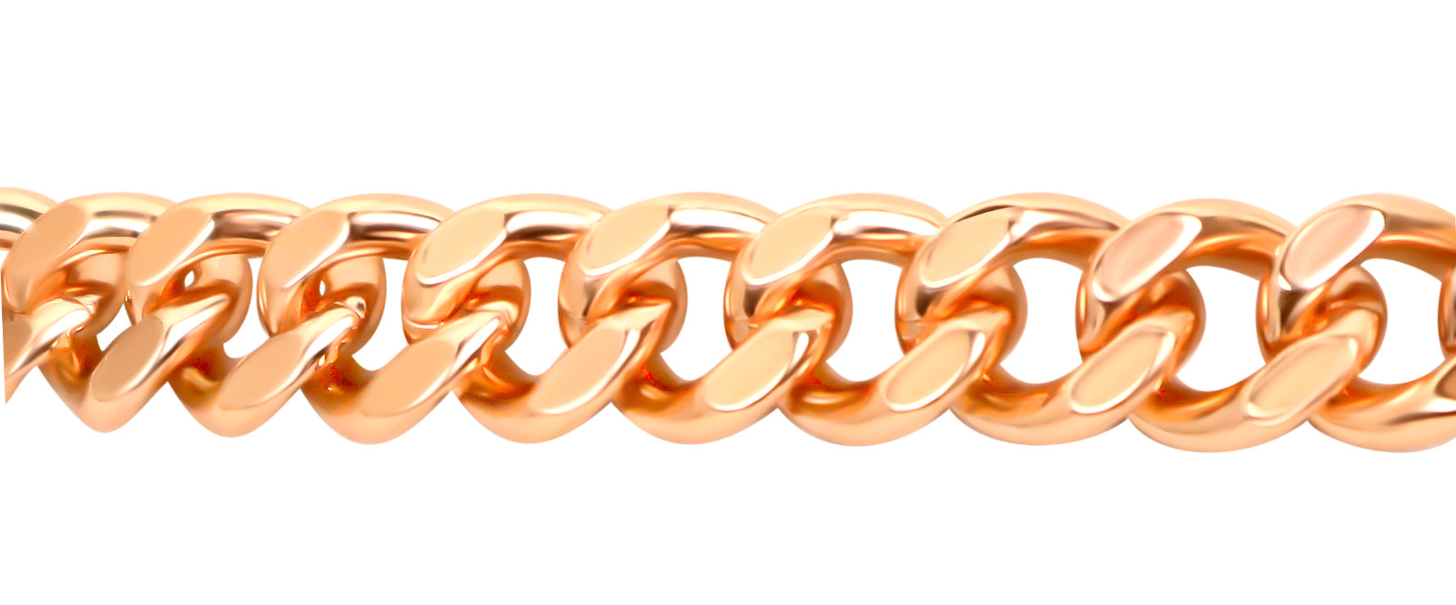 Solid Pure Copper Cuban Link Chain Bracelet Men Arthritis Pain Relief Wide Rider