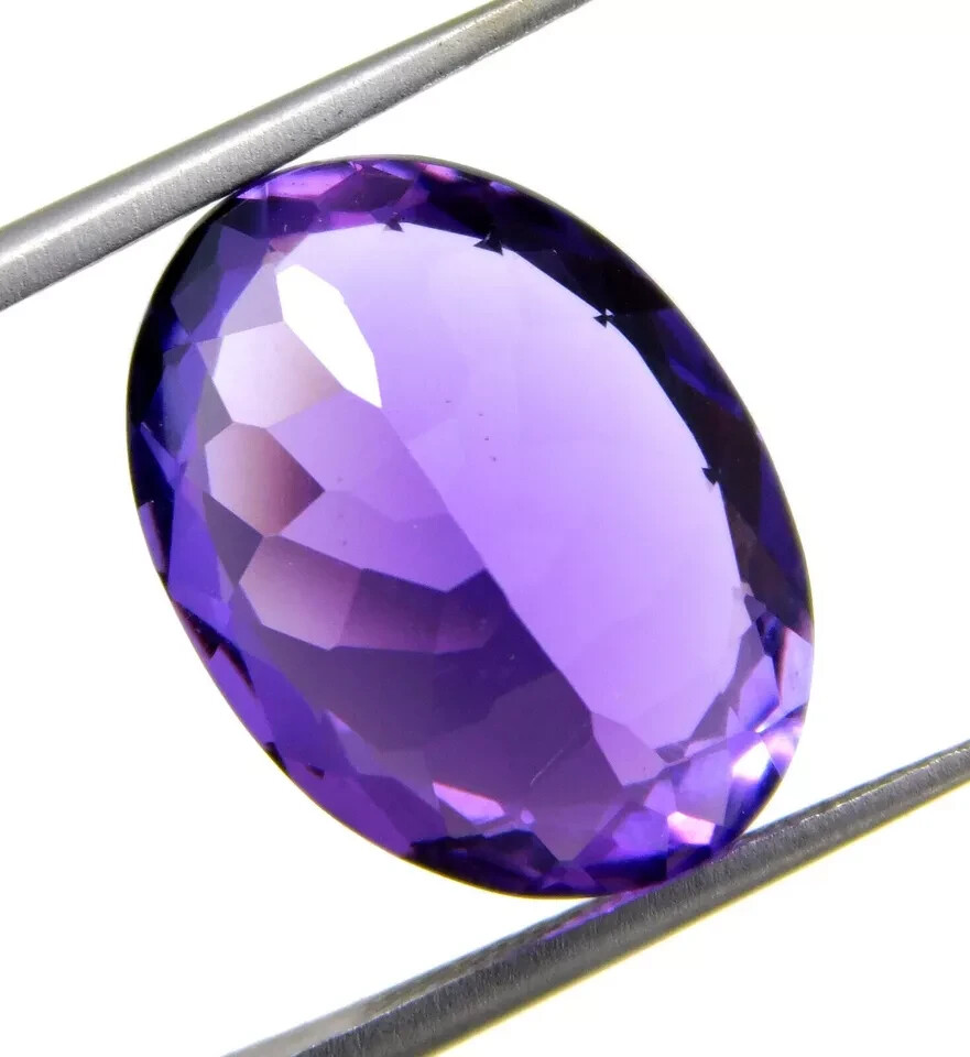 STUNNING Purple Amethyst Oval Shape 7.10 Ct EGL Certified Natural Loose Gemstone