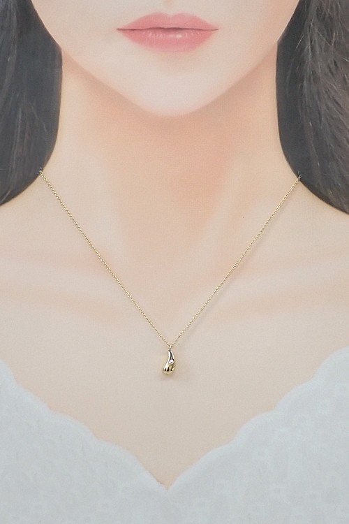 TIFFANY&Co. Necklace Teardrop K18 yellow gold Elsa Peretti Used 908452