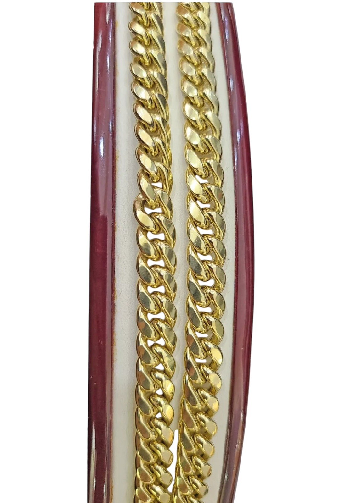 Real 14k Gold Miami Cuban Link Chain Necklace 9mm 24 inches Box lock Top Quality