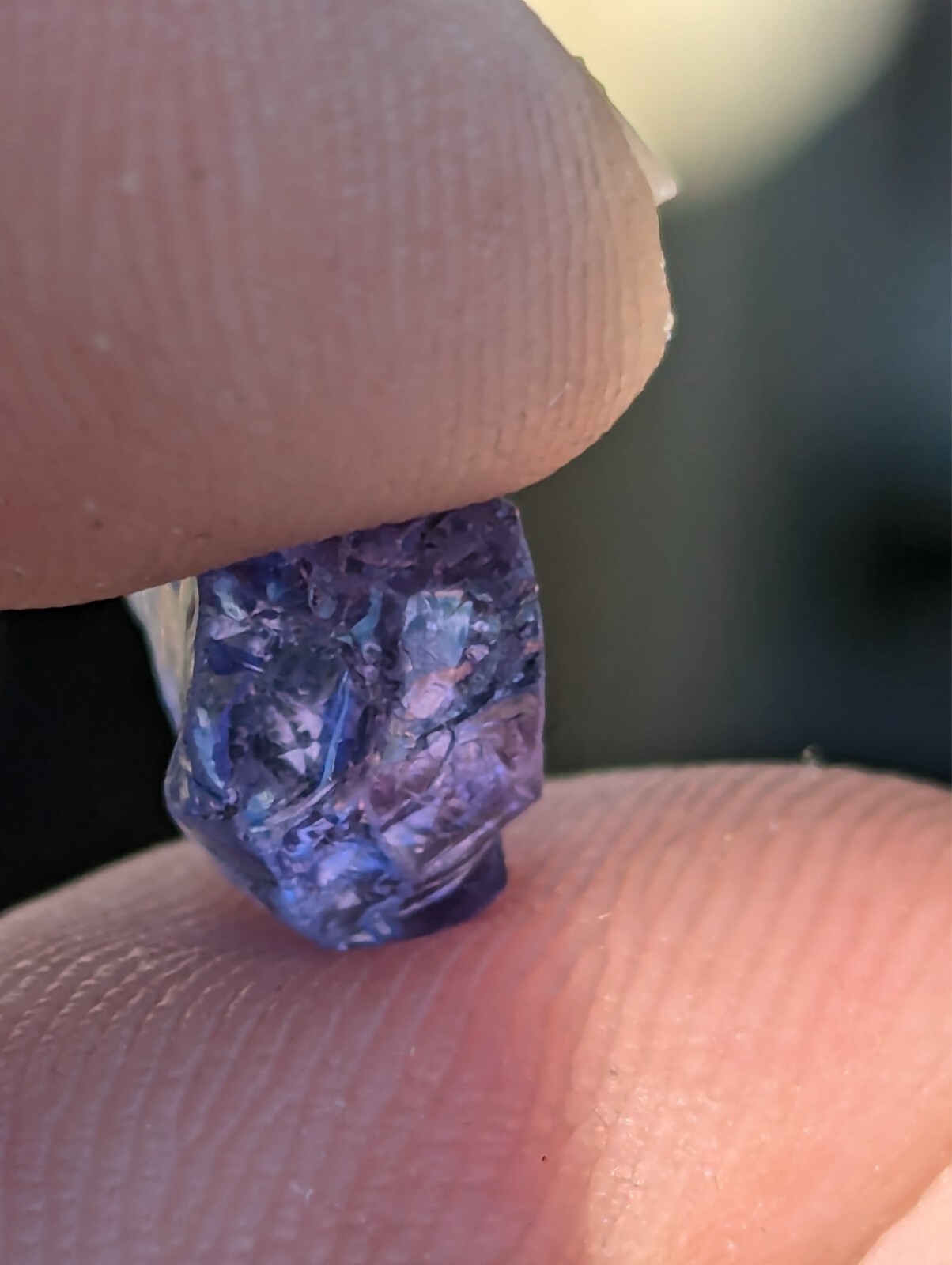 USA seller 3.96 Flawless Tanzanite IF Flawless clean facet rough gemstone