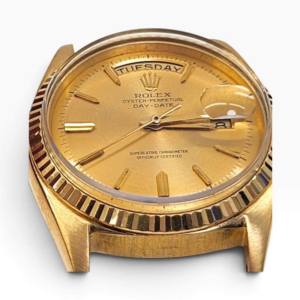 Rolex Day-Date President 36mm 18K Yellow Gold Tropical Dial Watch 1803 Year 1963