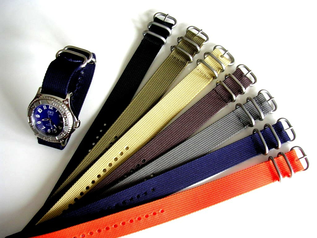 1pc NATO® strap UTC SS Ballistic Nylon MoD RAF G10 watch band Bond IW SUISSE USA