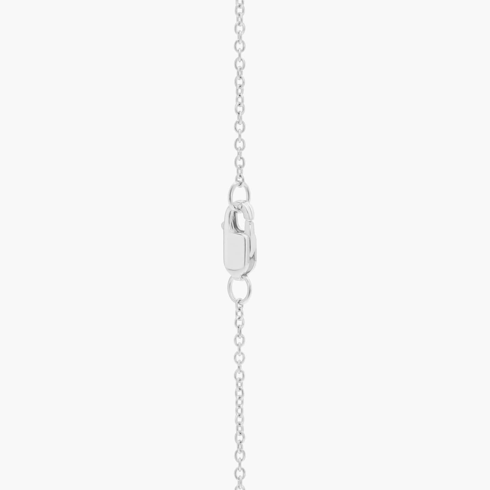 1ct Lab-Grown Oval Halo Diamond Pendant Necklace, 14K Gold
