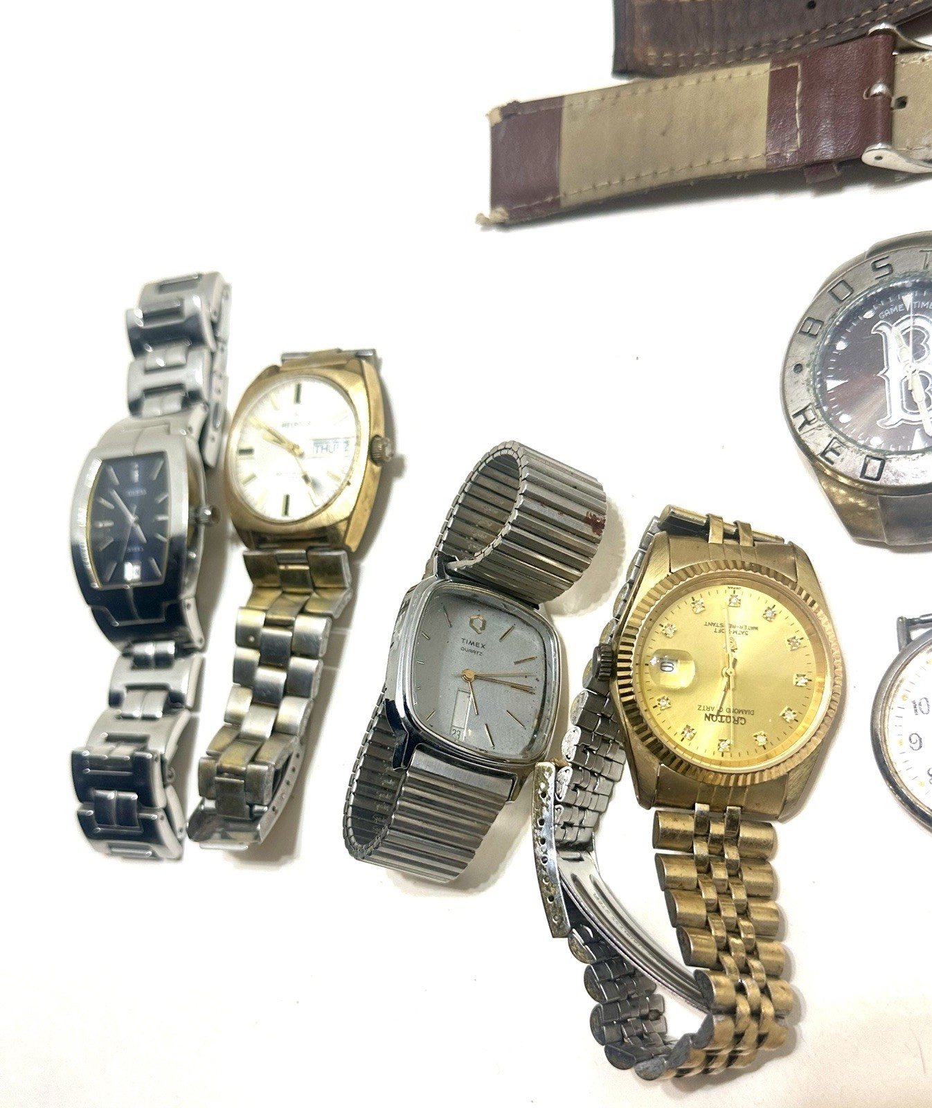 Men’s Mixed Large Watch Lot For Parts, Repair Or Wear VTG To Now (None Tested)