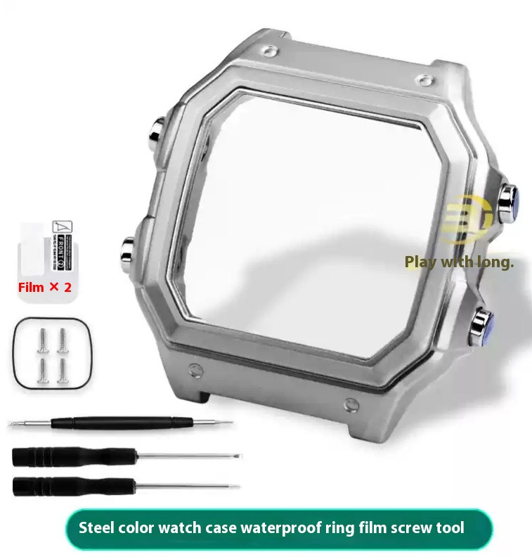 For Casio AE1200 AE1300 Modified Stainless Steel Watch Case Waterproof MetalCase