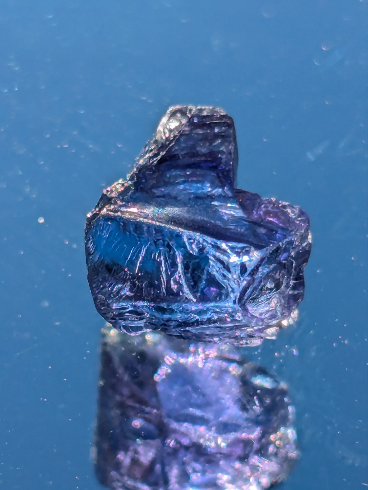 USA seller 3.96 Flawless Tanzanite IF Flawless clean facet rough gemstone