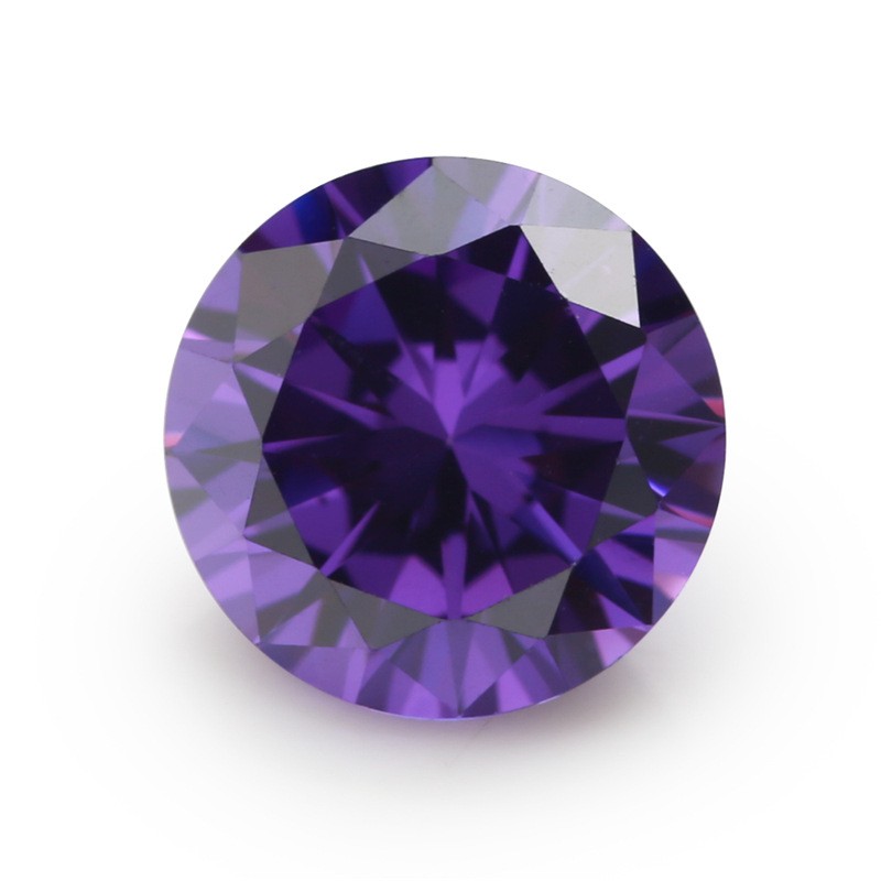 Purple Sapphire 1.35ct-20.9ct Round Faceted Cut Shape AAAAA VVS Loose Gemstone