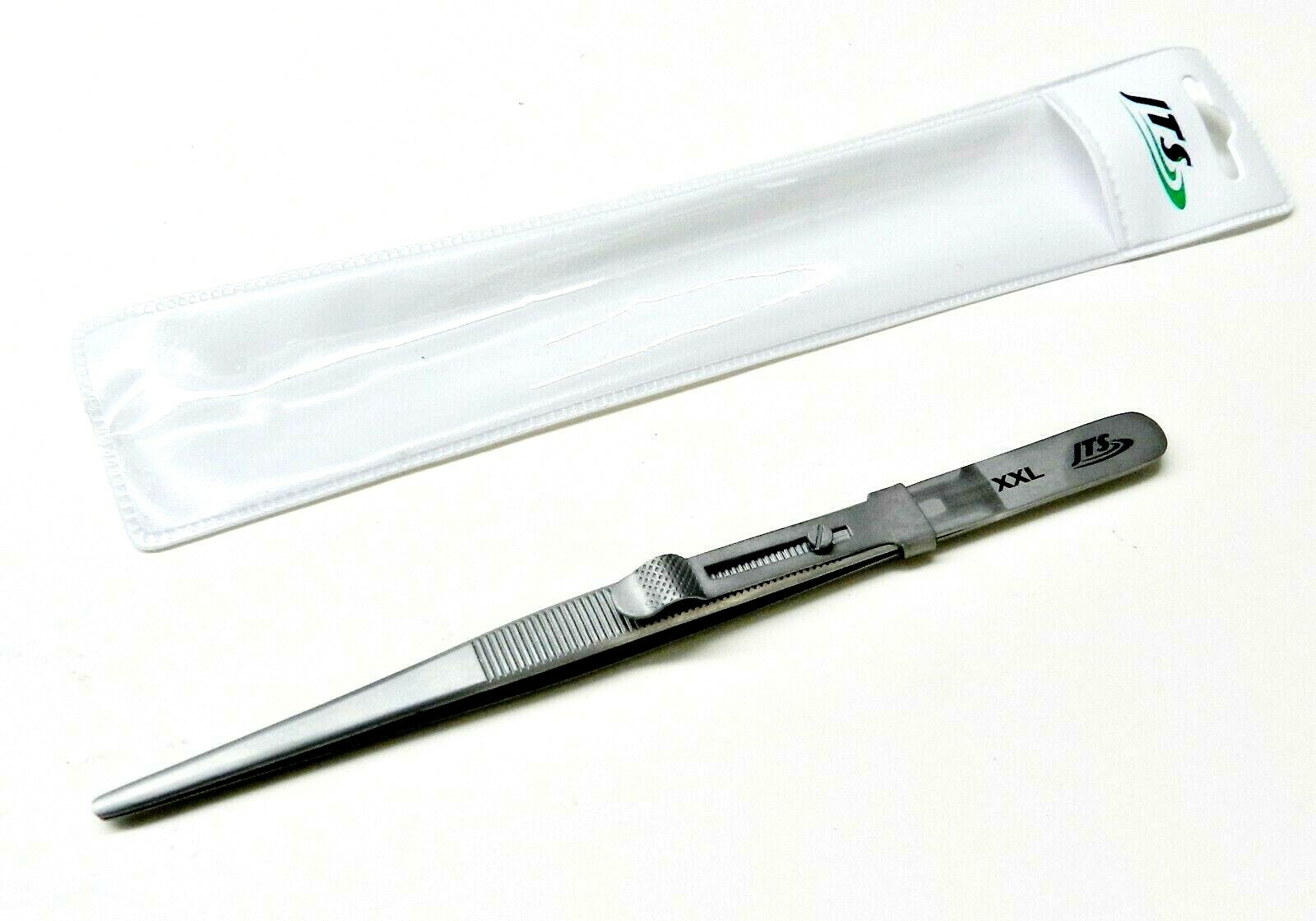 Diamond Tweezers Large Blunt Tip XXL Slide Locking for Colored Gemstones Beads