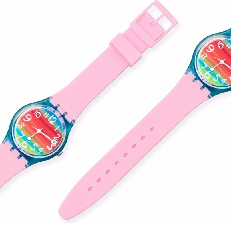 Wrist Watch Band Strap For Swatch 16mm 17mm 19mm 20mm Silicone Watchband