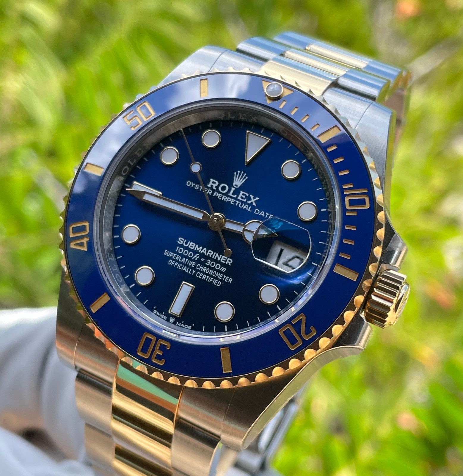 Rolex Submariner 126613LB Yellow Gold & Steel Blue {B+P}